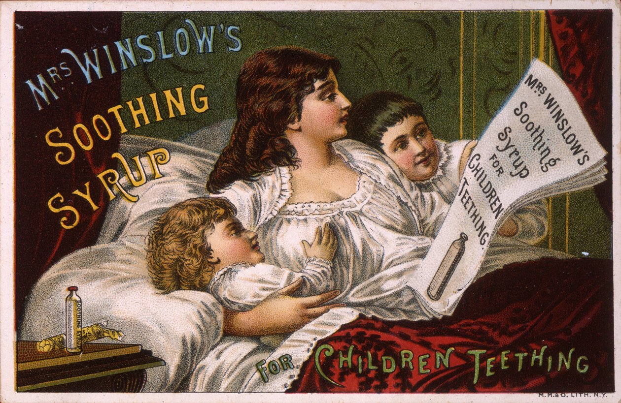 Bayan Winslows Çocukların Diş Çıkarması İçin Yatıştırıcı Şurup (lito [ticari kart]) by American School