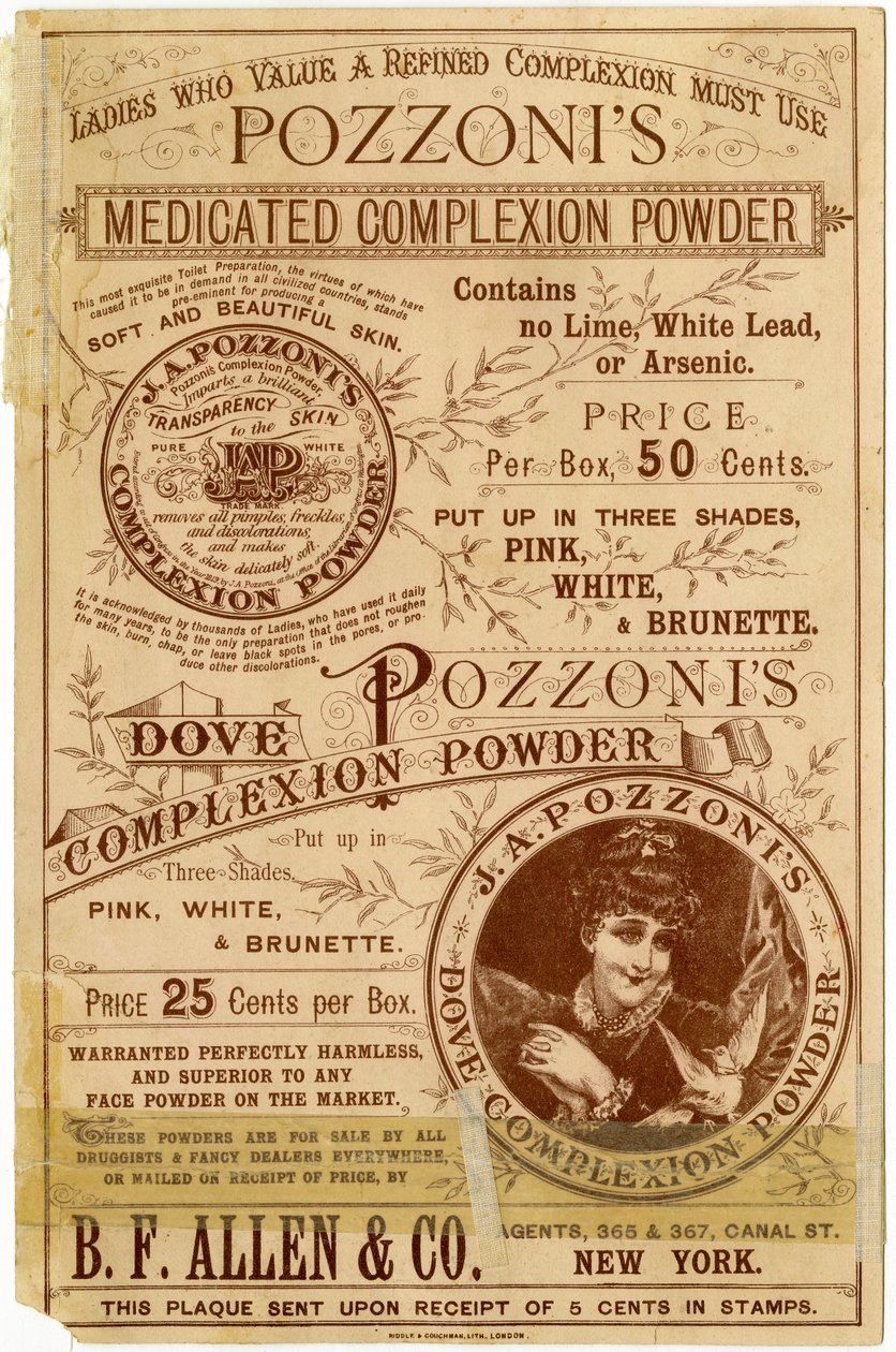 Pozzonis Dove Complexion Powder [ticari kart tersi] (litho [ticari kart]) by American School