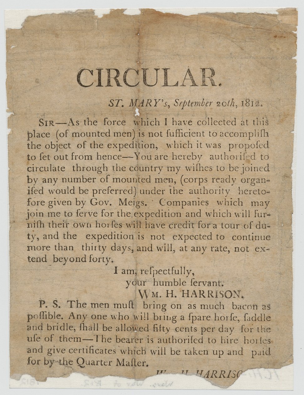 1812 Savaşı için İşe Alım Posteri by American School