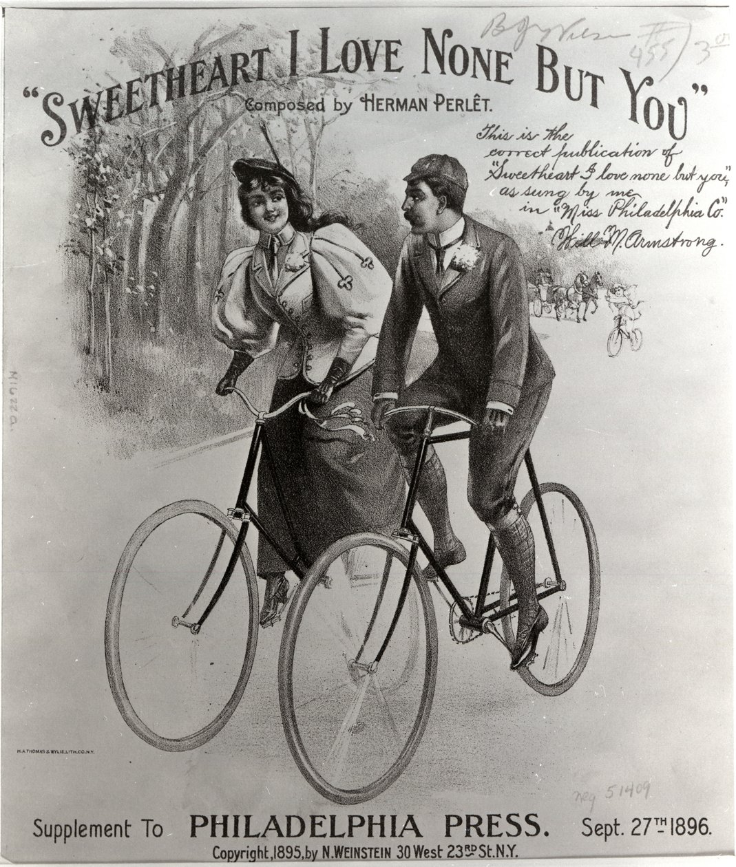 Sweetheart I Love You But You [nota kapağı], 1896 by American School