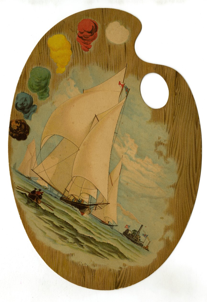 The Great Atlantic & Pacific Tea Company, Dünyanın En Büyük Çay ve Kahve İthalatçıları ve Perakendecileri (kalıp kesim baskılı ahşap palet) by American School