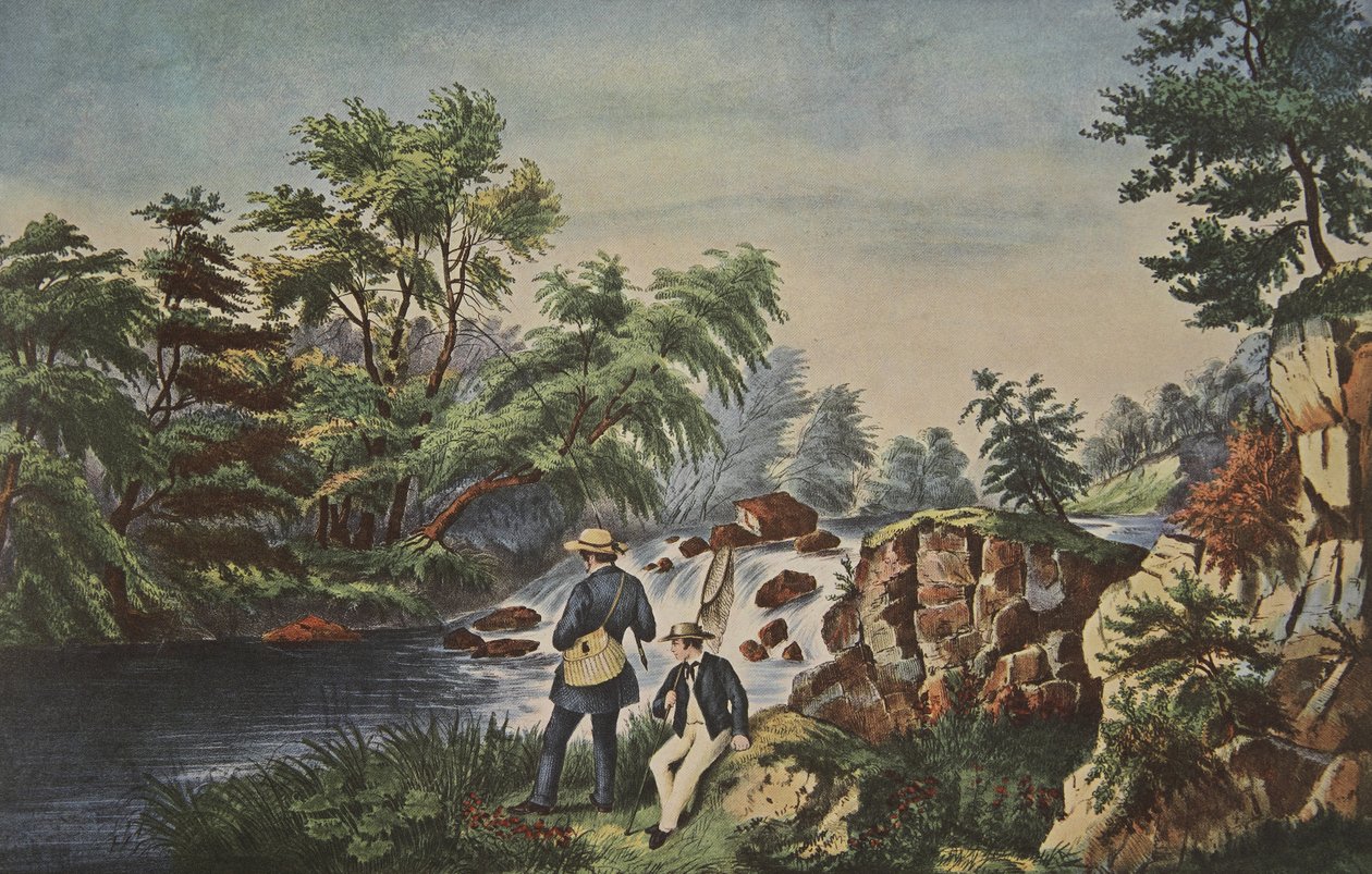 Alabalık Çayı, Currier & Ives, pub. 1852 by American School