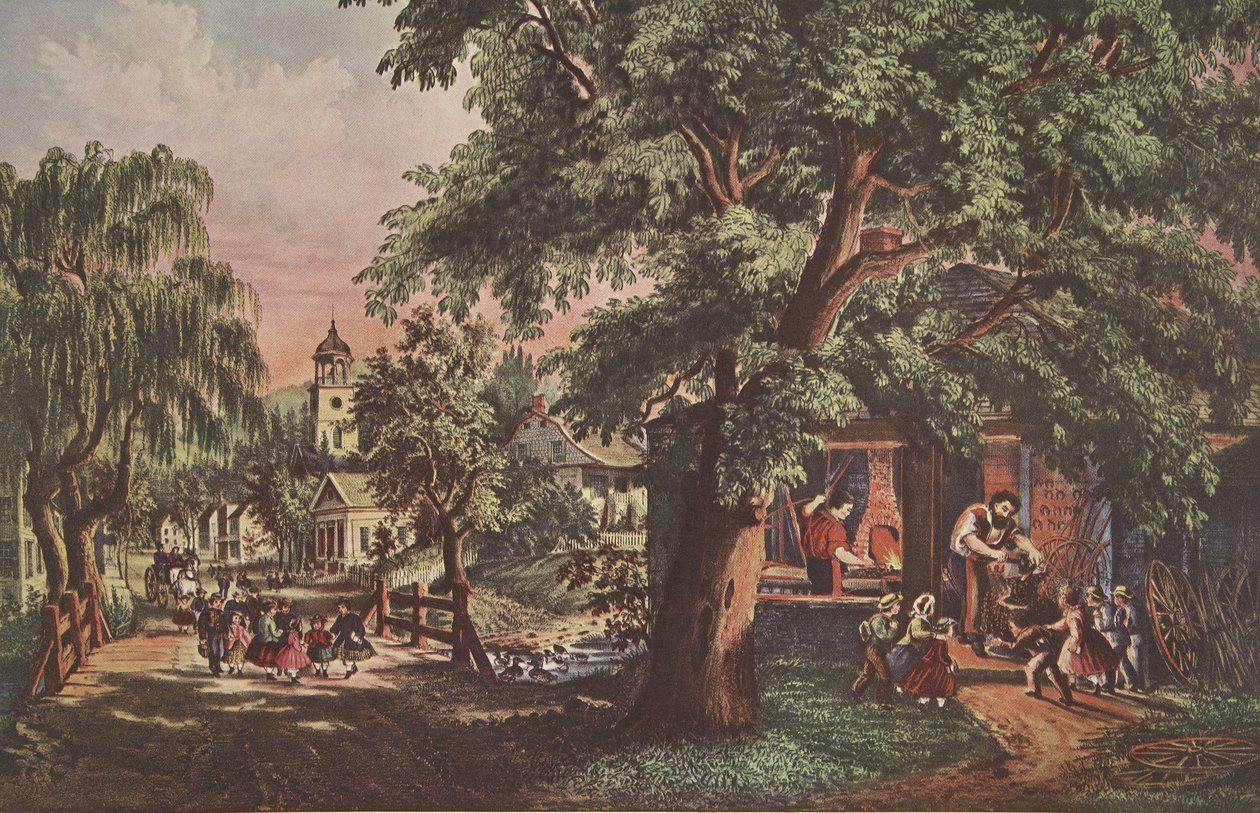 Köy Demircisi, pub. 1864, Köri & Ives by American School