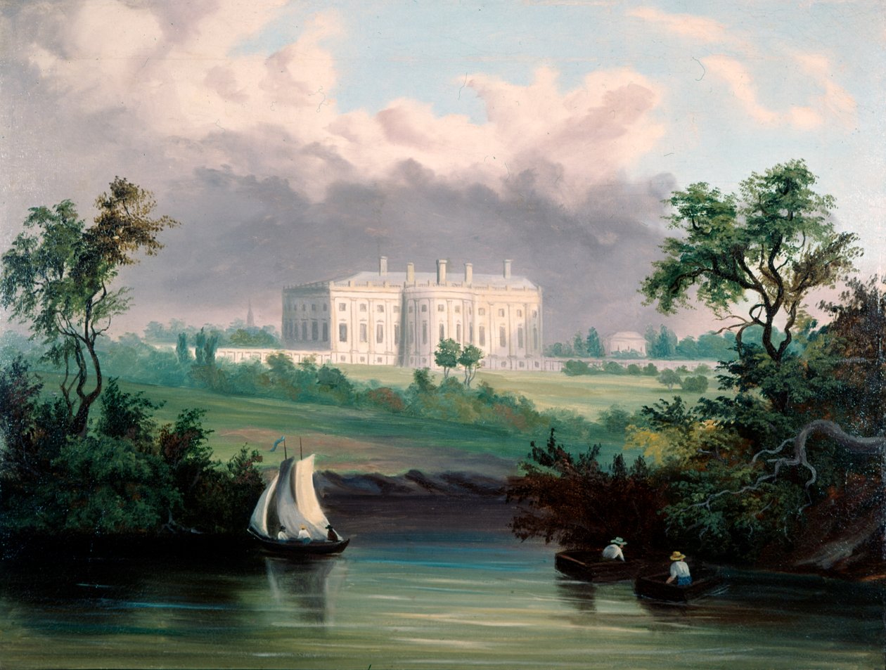 Beyaz Saray, Washington, DC, 1845 dolayları by American School