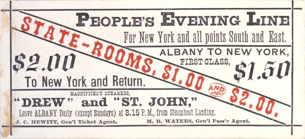 Peoples Evening Line, Albany