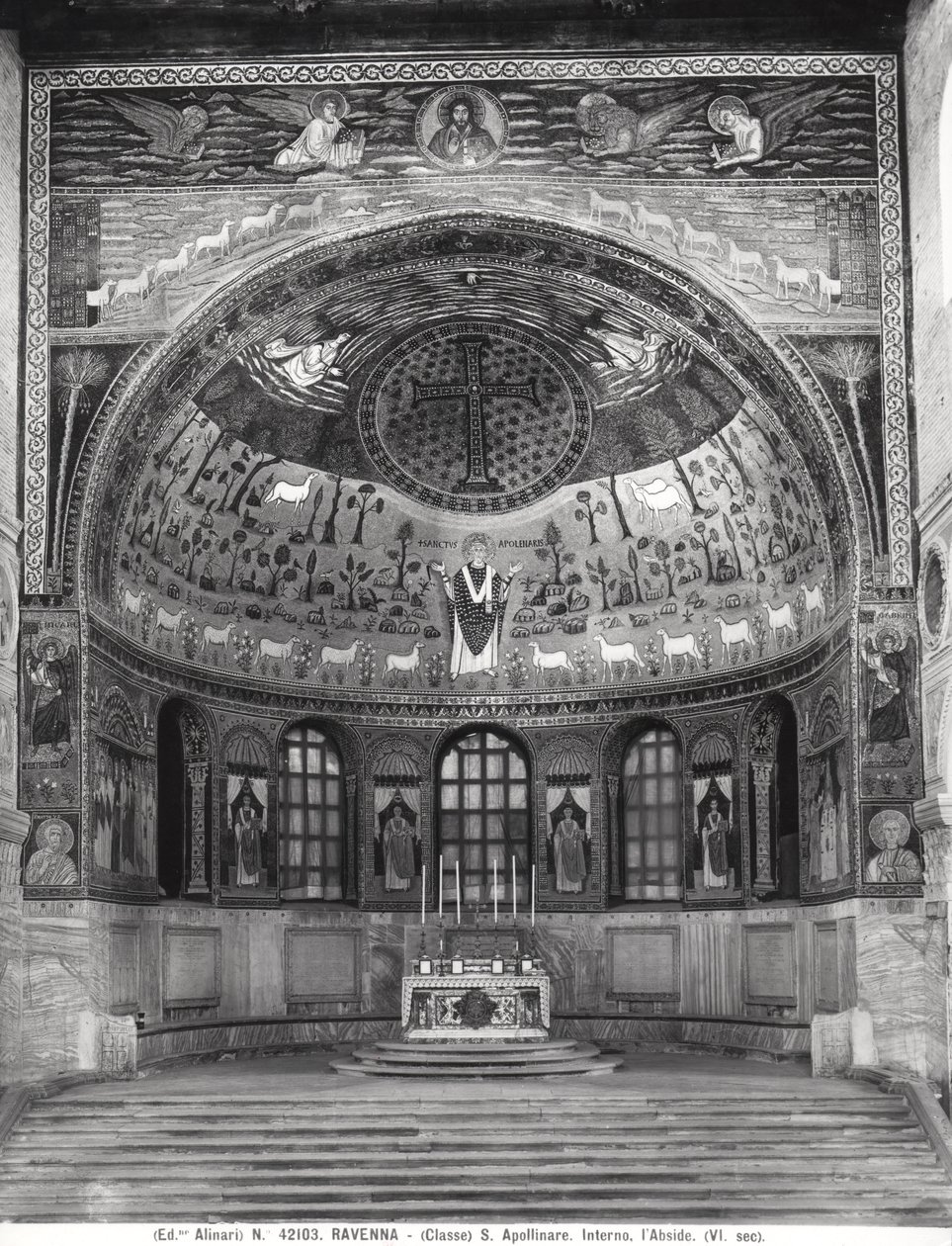 Apsis görünümü (mozaik) by Byzantine School
