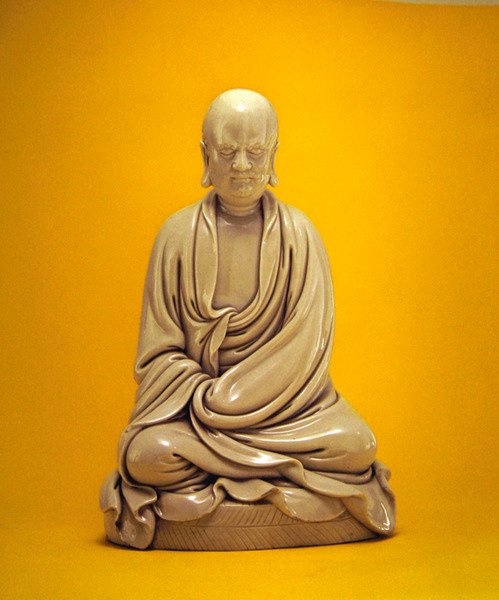 Bodhidharma (Damo), Ming hanedanı (1368-1644) (porselen) by Chinese School