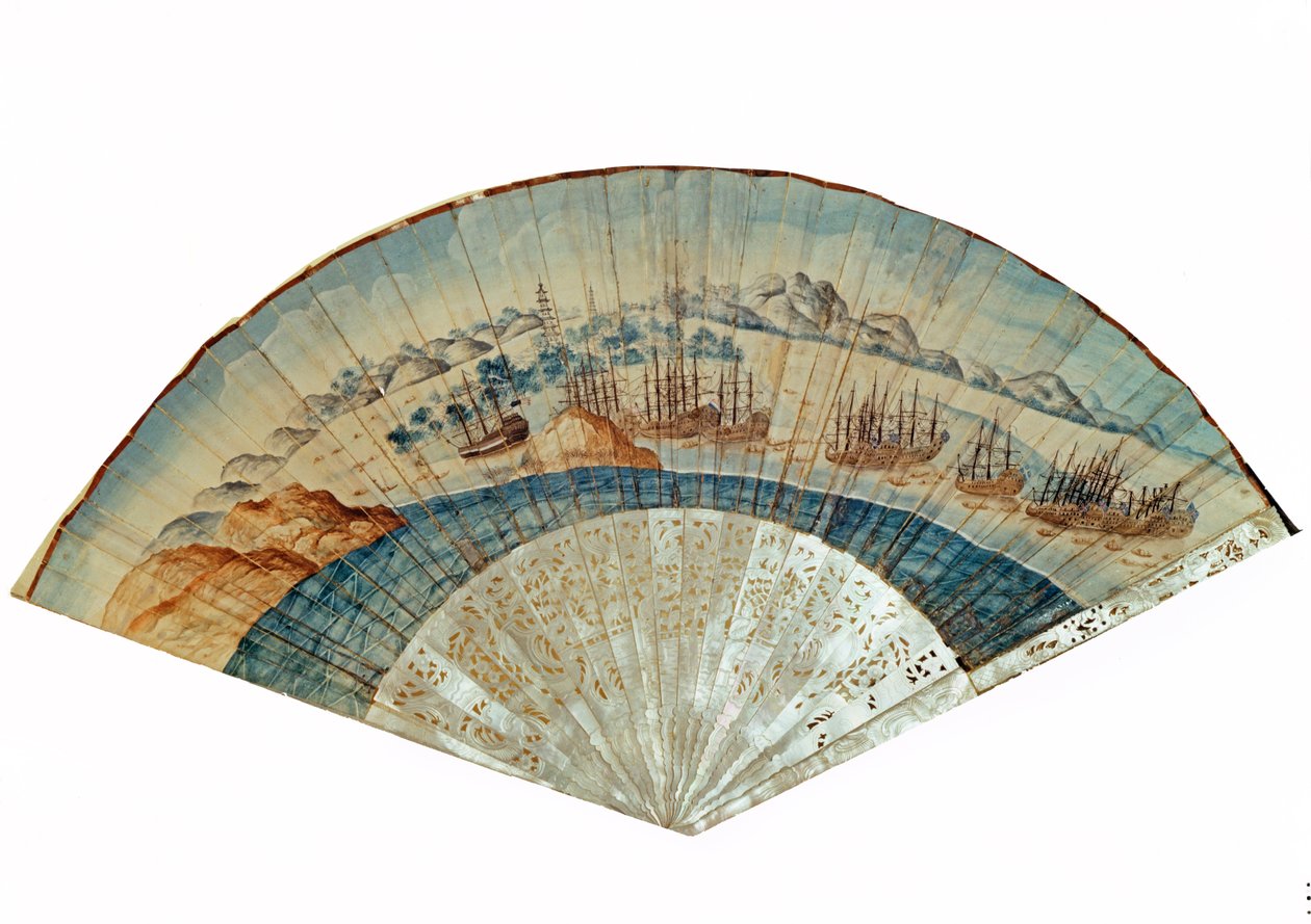 Çin Fanı (boyalı kağıt) by Chinese School