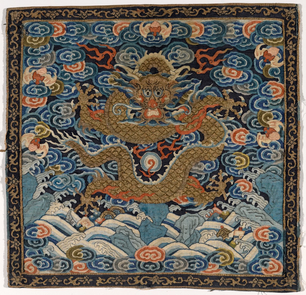 Mandarin Square (ipek ve metal iplikler) by Chinese School