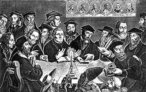 Martin Luther (1483-1546) ve Papa Leo X (1475-1521) Toplantısı by Dutch School