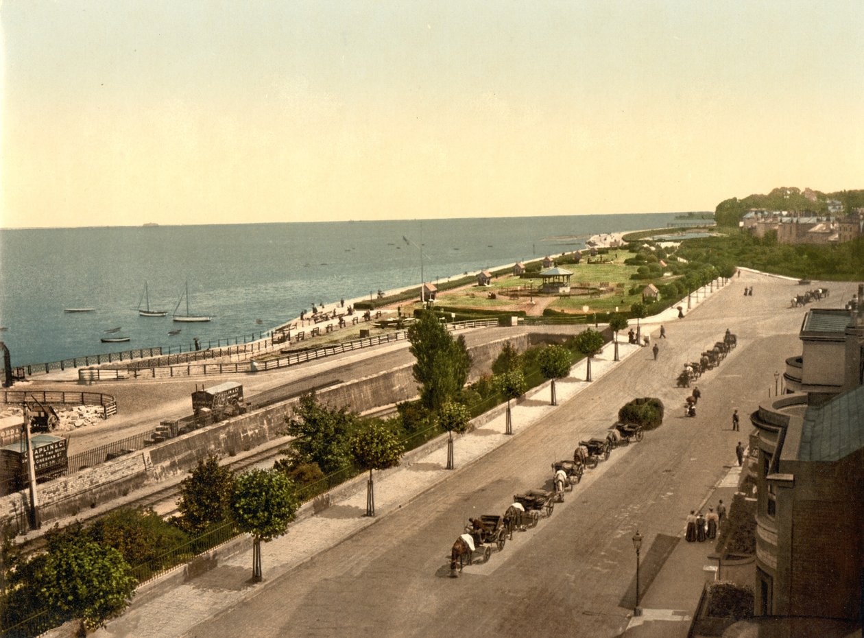 Ryde Esplanade, IOW, pub. c.1890 - 1900 (krolitograf) by English Photographer