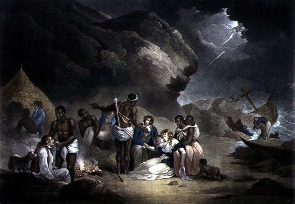 African Hospitality, John Raphael Smith, pub tarafından kazınmış. S. Morgan, Londra, 1814 (daha sonra boyama ile mezzotint) (120642 çifti) by English School