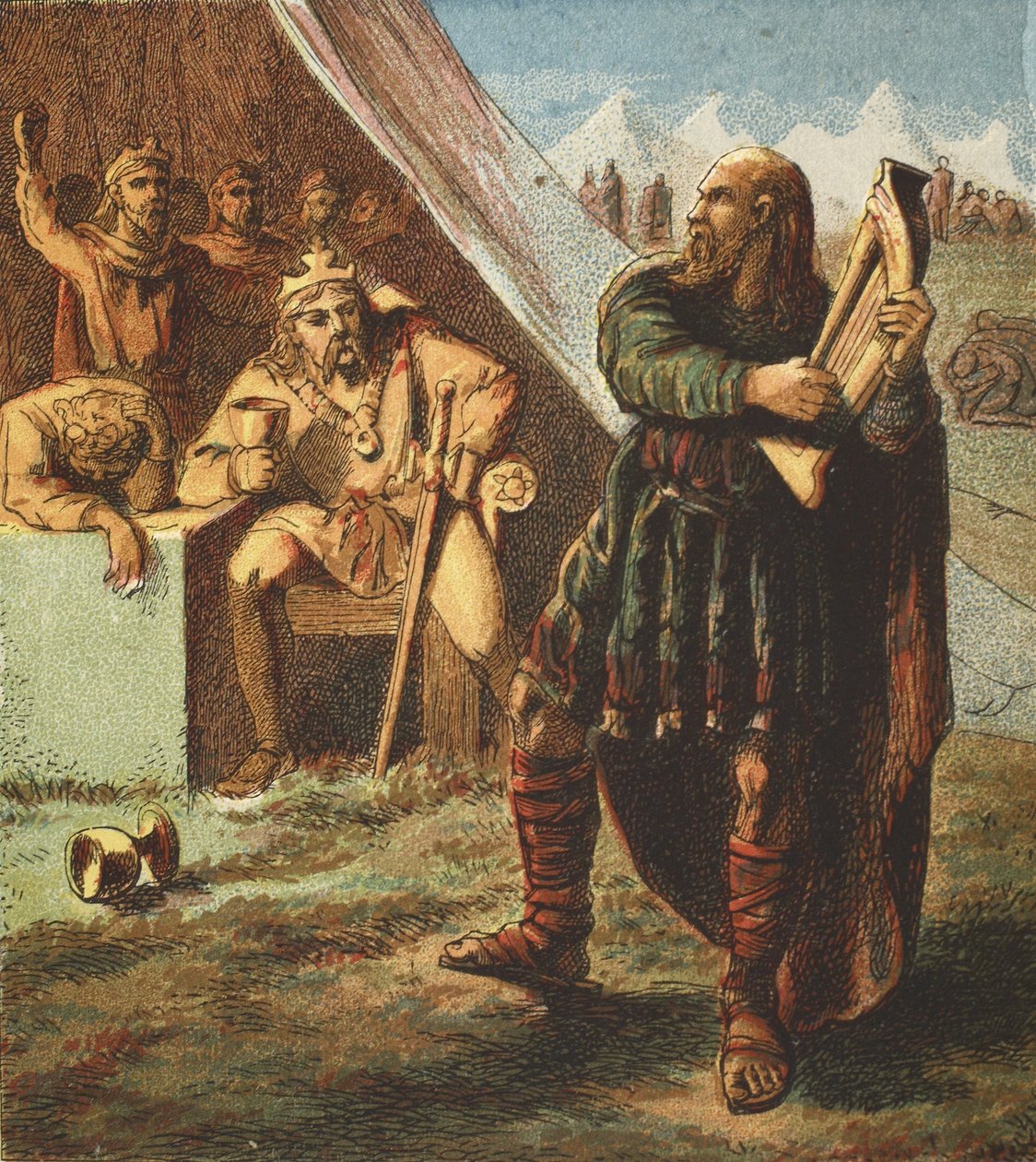 Danimarka Kampında Alfred, pub. 1890 by English School