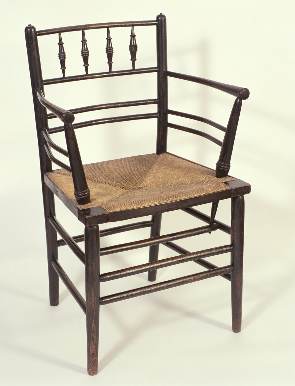 Morris & Co. c.1864-65 için yapılmış koltuk (acil koltuklu lekeli kül) by English School