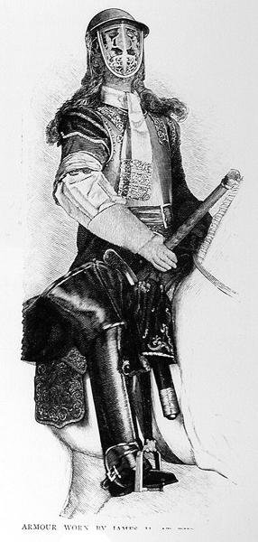 James II (1633-1701) tarafından giyilen zırh by English School