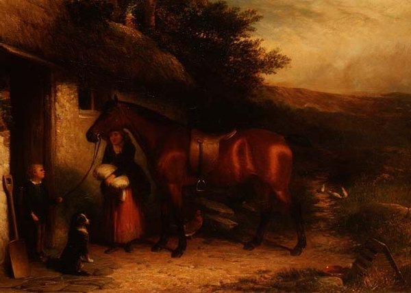 Kulübe Kapısında, 19. yüzyıl by English School