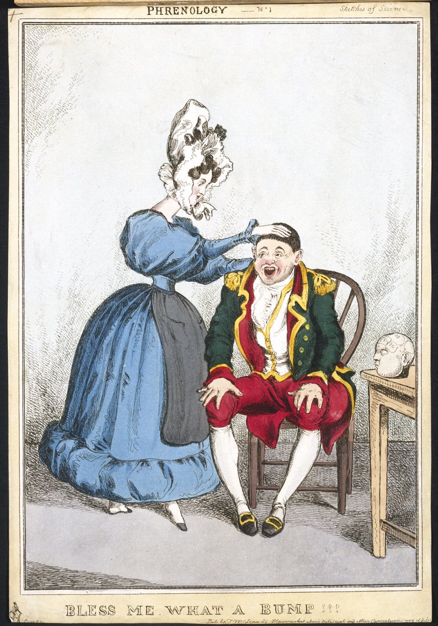 Bless Me What a Bump, c.1820-30 (el renkli gravür) by English School