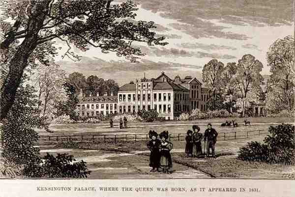 Kraliçenin Doğduğu Kensington Sarayı, 1831