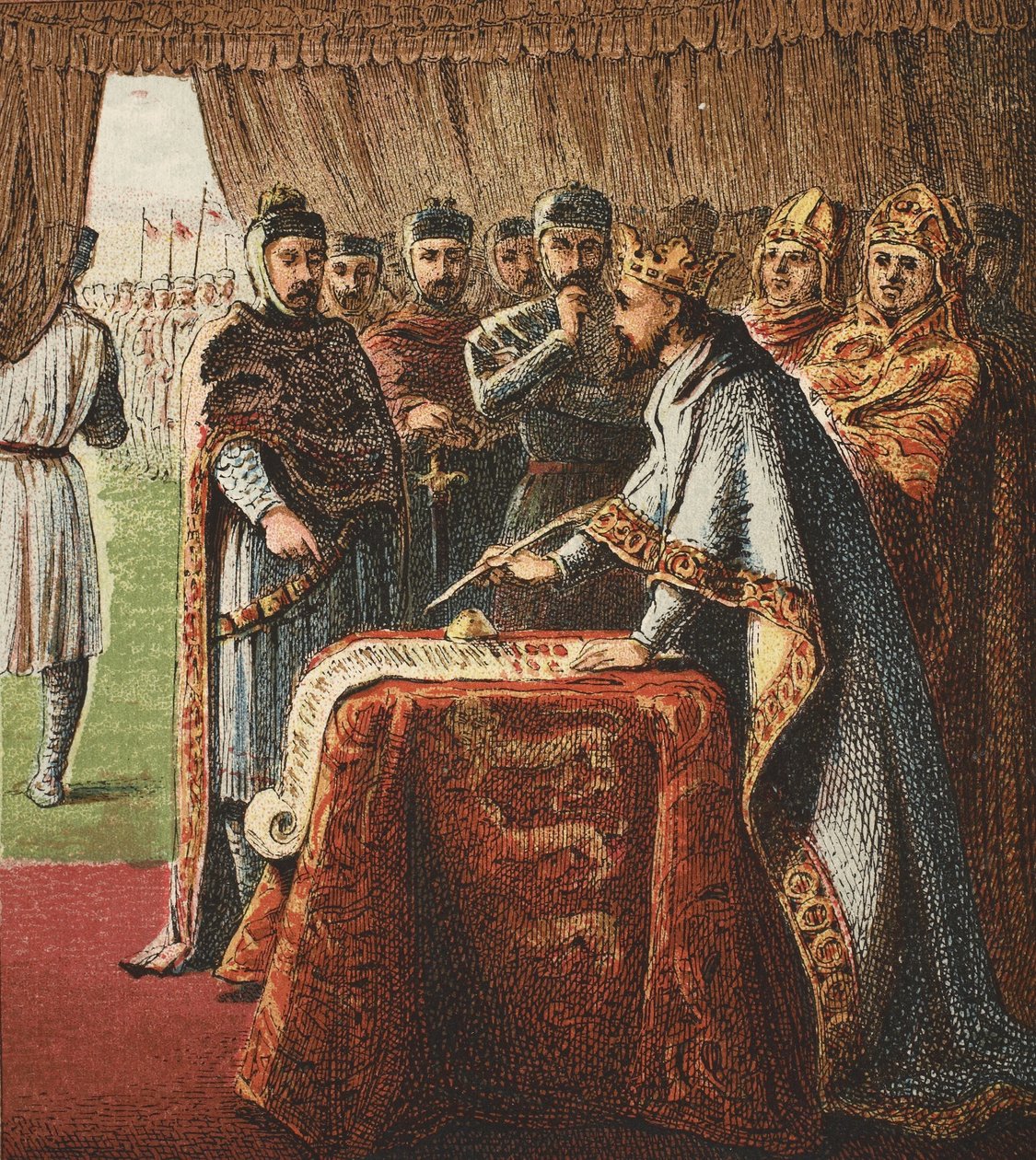 Kral John ve Magna Carta, pub. 1890 by English School