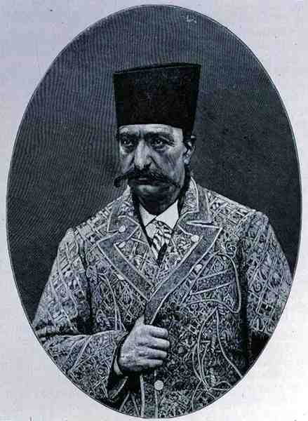 Naser od-Din (1831-96) Türk kanının merhum Şahı, İnsanlık Tarihinden, Cilt III, Prof. Friedrich Ratzel, 1898 by English School