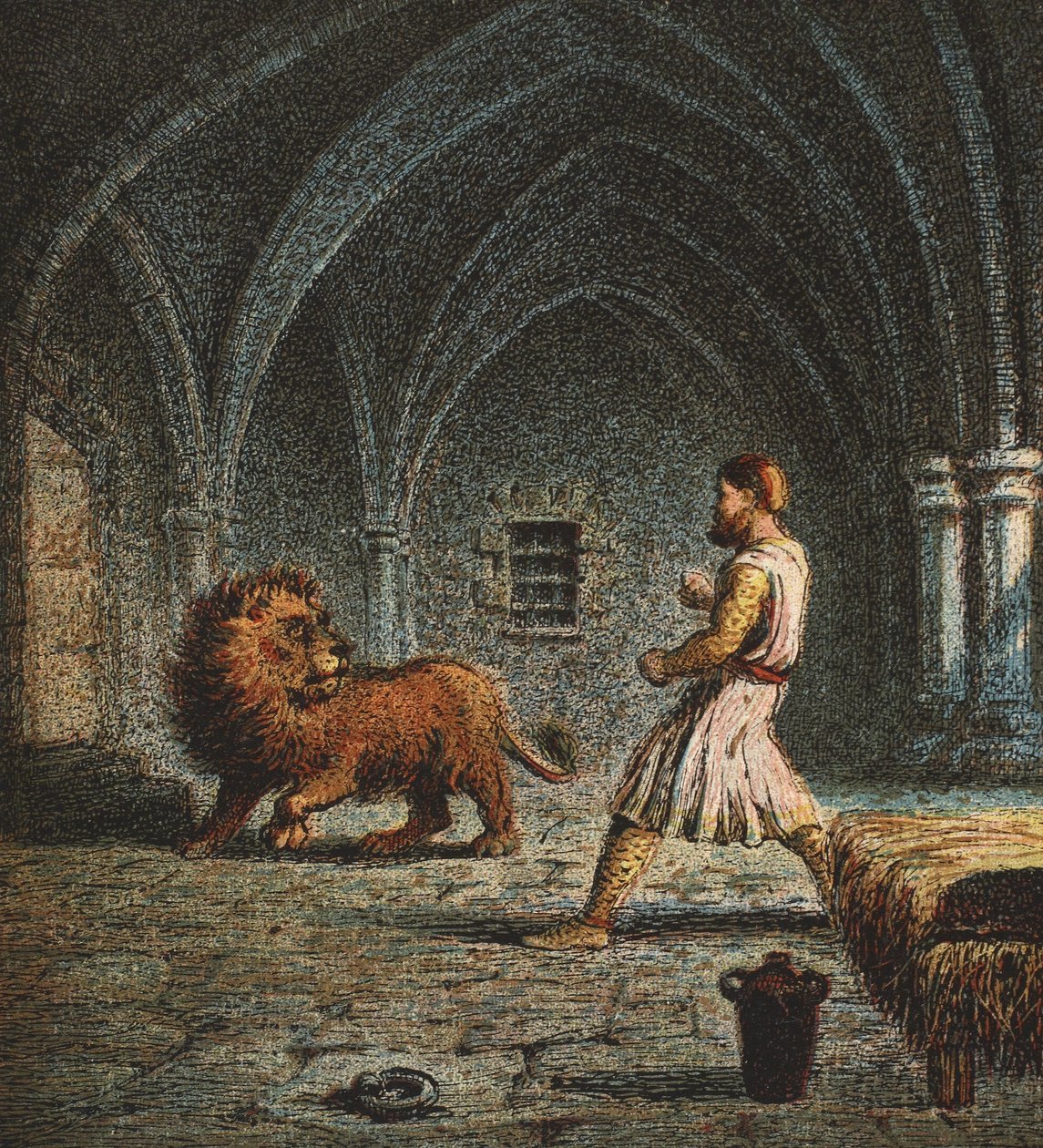 İlk Richard ve Aslan, pub. 1890 by English School