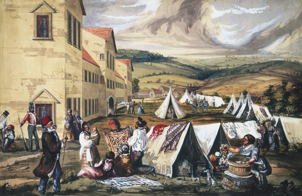 Üsküdar Hastanesi, Türkiye, 1857 (kağıt üzerinde wc) by English School