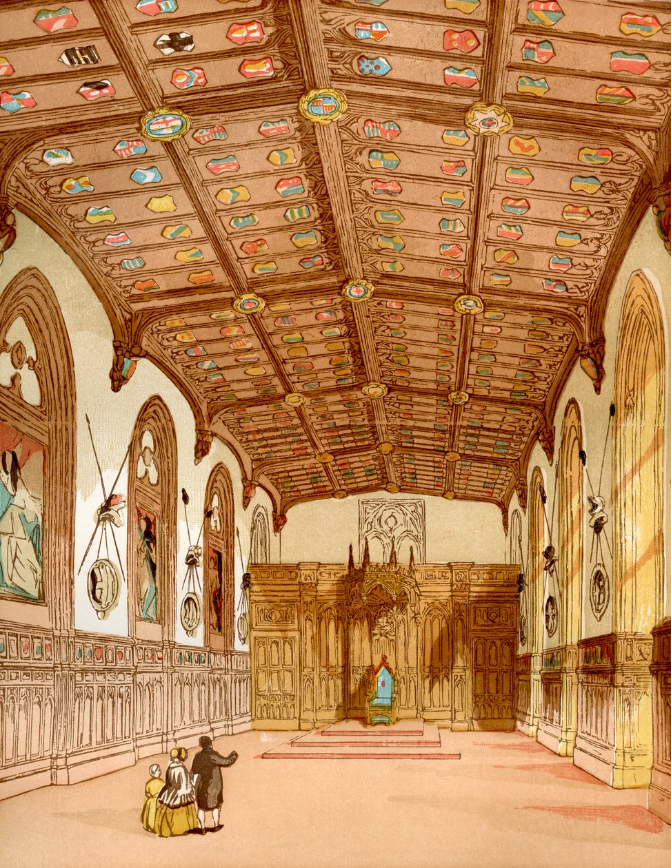 Georges Hall, Windsor Kalesi, Windsor, İngiltere, Eski İngiltere