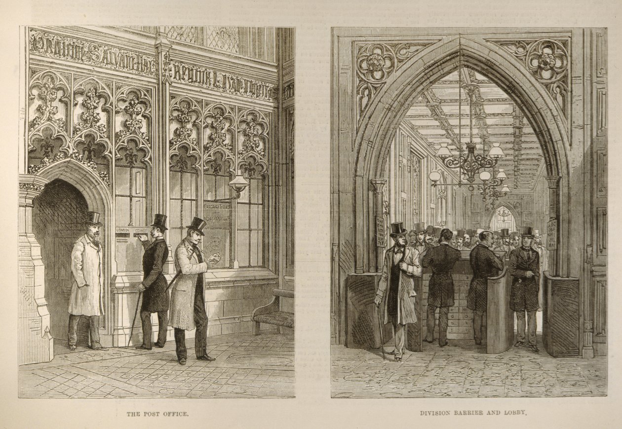 Avam Kamarası: The Post Office and the Division Barrier and Lobby, The Illustrated London News