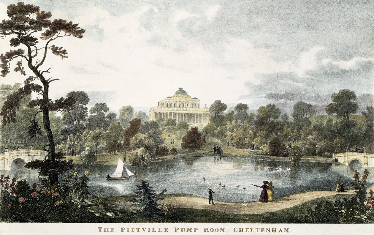 Pittville Pompa Odası, Cheltenham, 1835 dolayları by English School