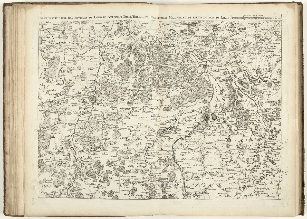 Map of Brabant, 1706  by Flemish School