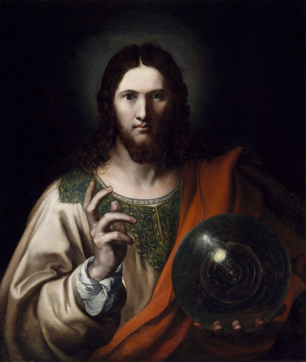 Salvator Mundi, 16. yüzyılın üçüncü çeyreği by Flemish School