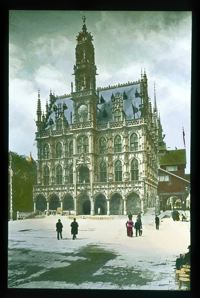 Paris Fuarı: Belçika Pavyonu, 1900 (fener kaydırağı) by French Photographer