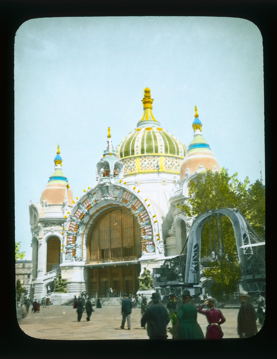 Paris Fuarı: Metalurji ve Maden Sarayı, 1900 (fener kaydırağı) by French Photographer