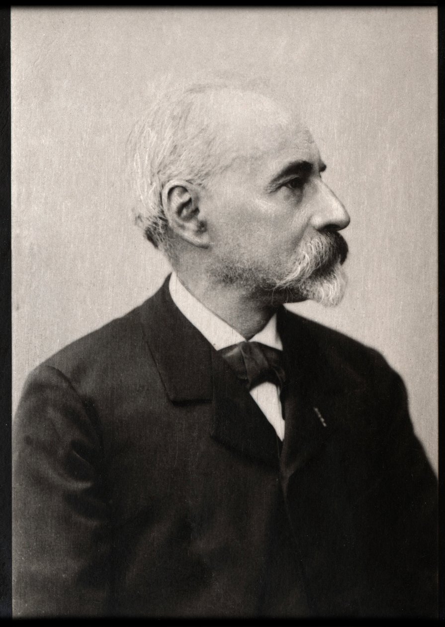 Andre Theuriet (1833-1907), Fransız şair ve romancı portresi. by French Photographer