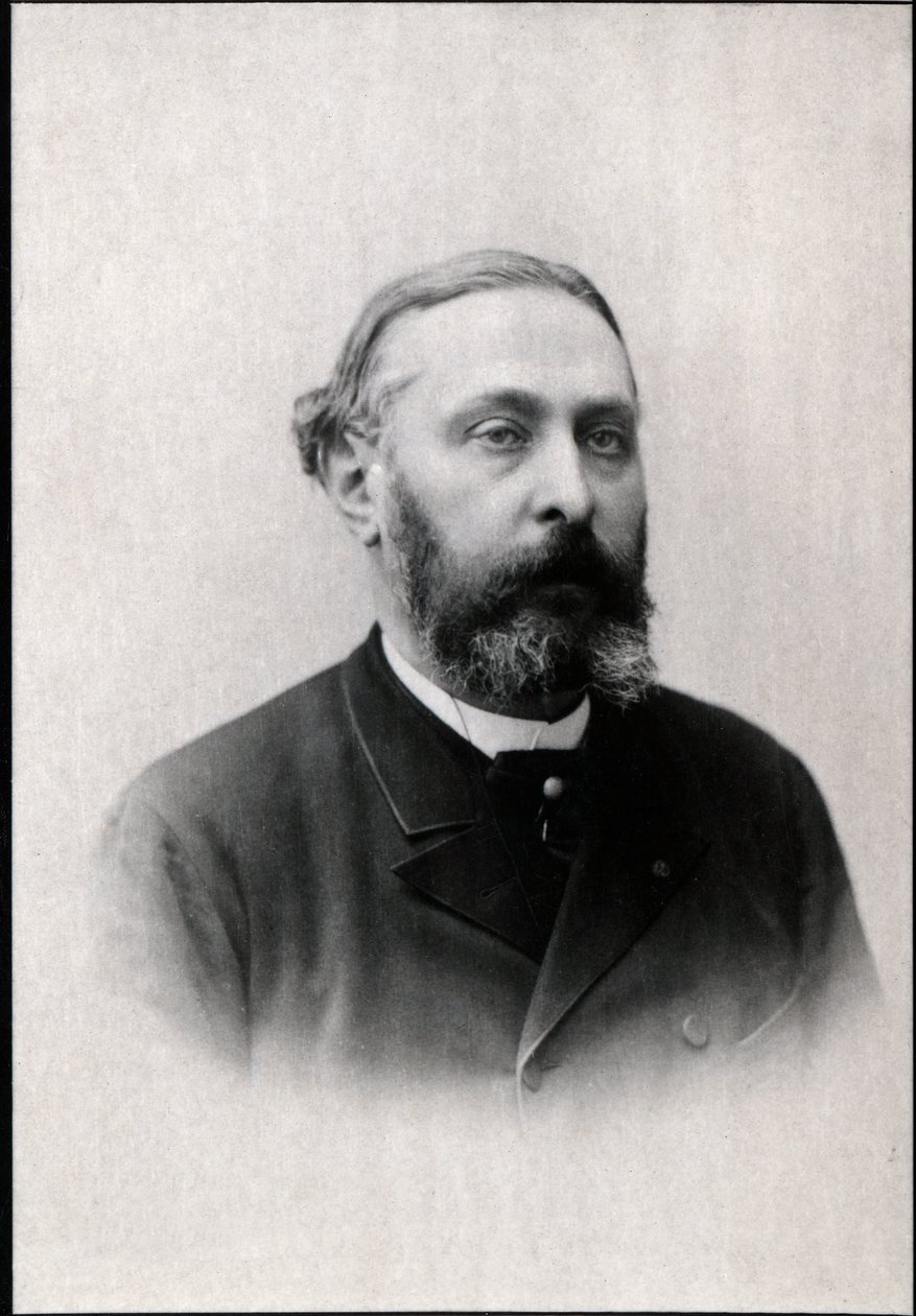 Armand Sully Prudhomme (1839-1907), Fransız şair ve deneme yazarının portresi. by French Photographer