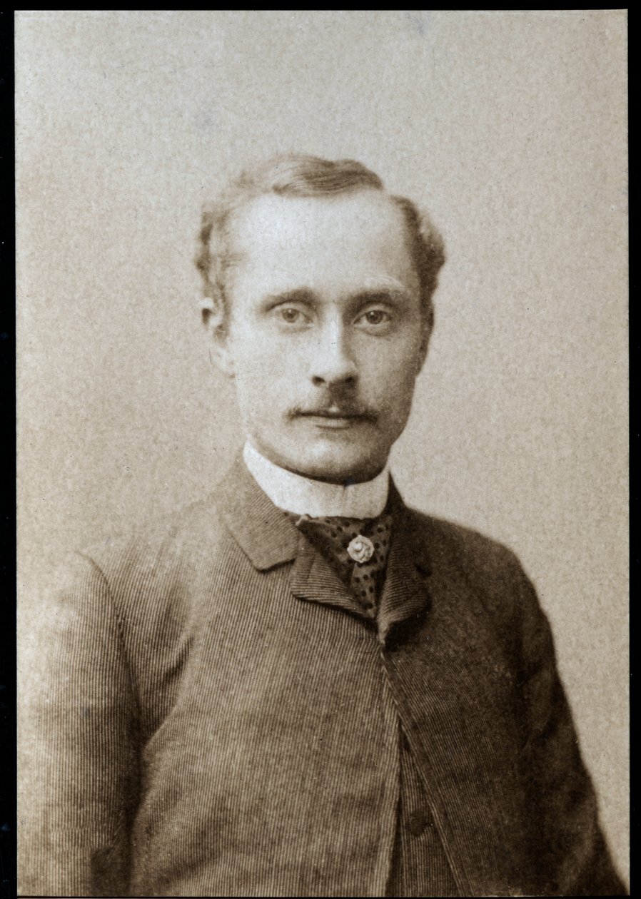 Charles Gustave Auguste le Bargy (1858-1936), Fransız aktör ve film yönetmeni portresi. by French Photographer
