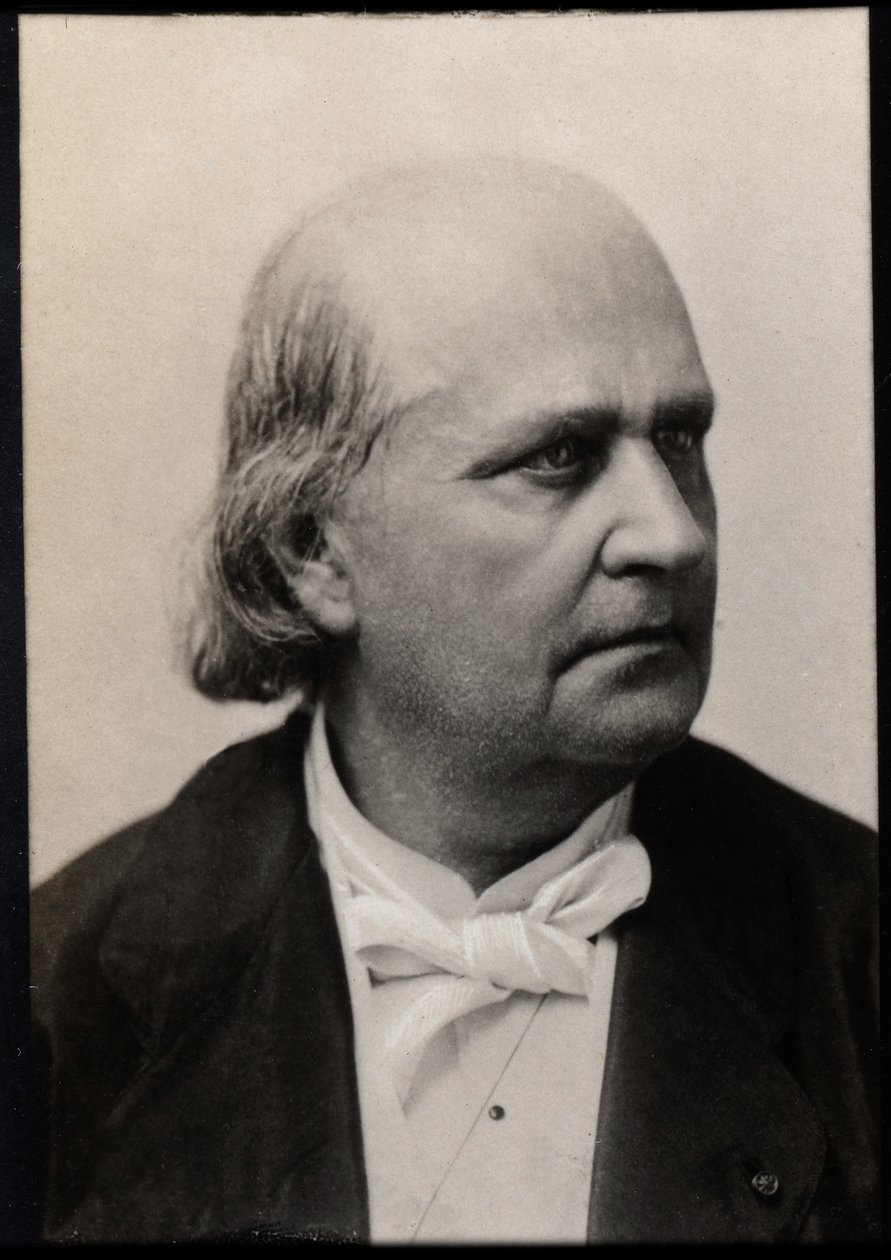 Charles Marie Leconte de Lisle (de lIsle) (1818-1894), Fransız şairin portresi. by French Photographer