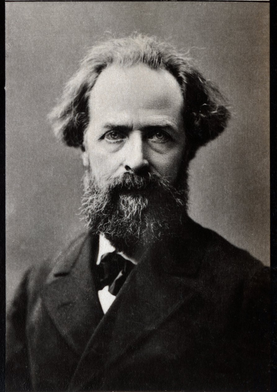Elysee Reclus (1830-1905), Fransız coğrafyacı, yazar ve anarşist portresi. by French Photographer