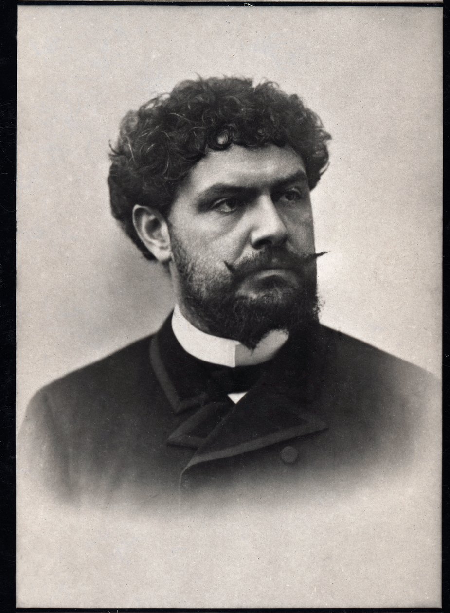 Jean Richepin (1849-1926), Fransız şair, romancı ve oyun yazarı portresi. by French Photographer