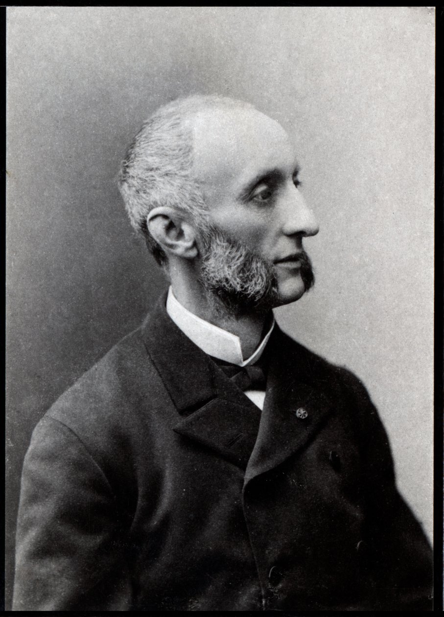 Jules Meline (1838-1925), Fransız devlet adamının portresi. by French Photographer