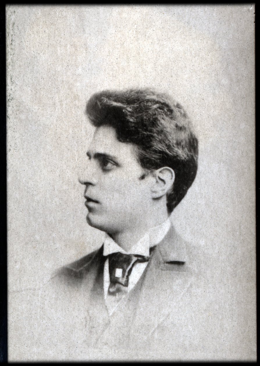 İtalyan besteci Pietro Mascagni'nin (1863-1945) portresi. by French Photographer