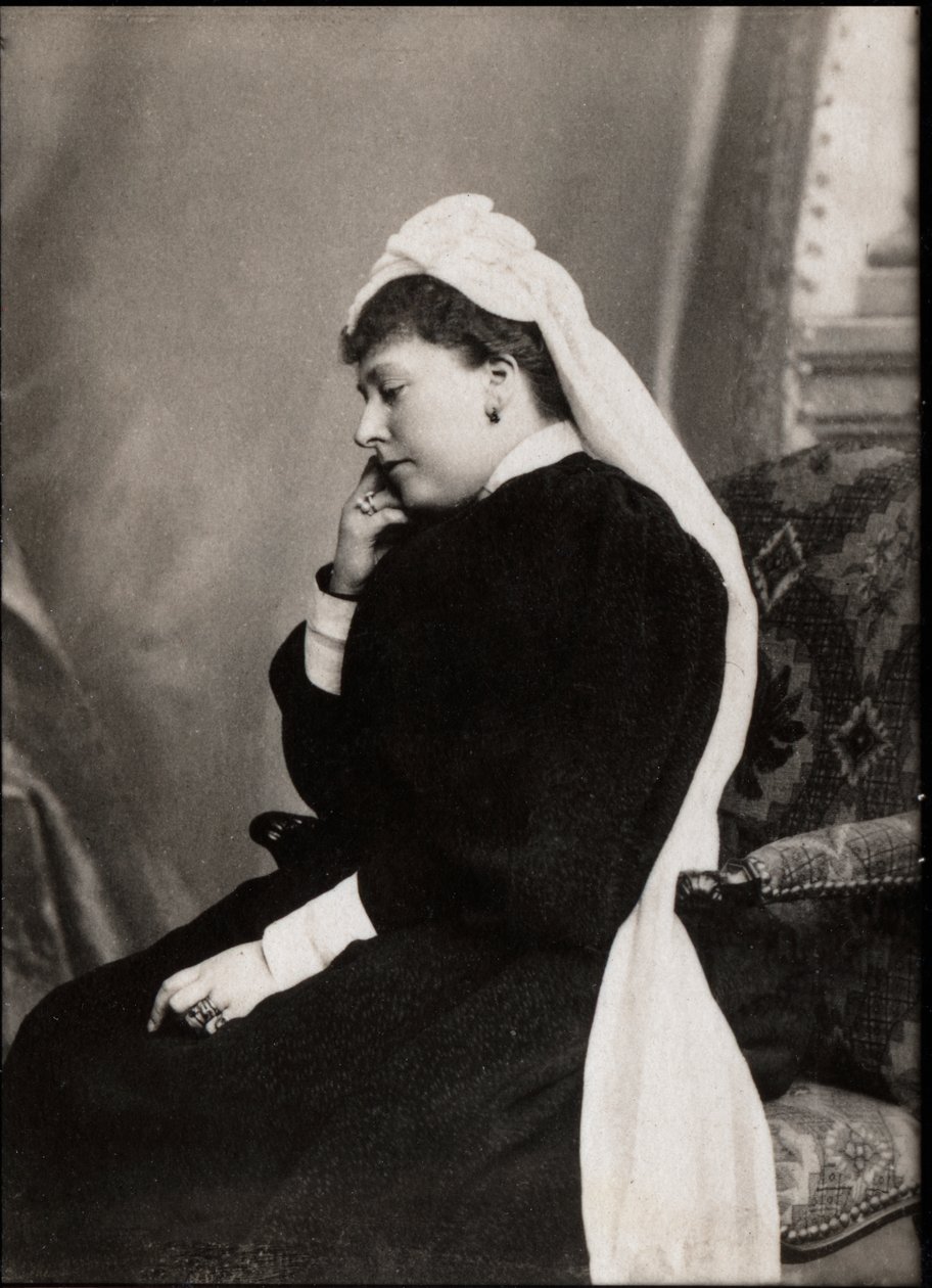 Birleşik Krallık Prensesi Beatrice (1857-1944) portresi. by French Photographer