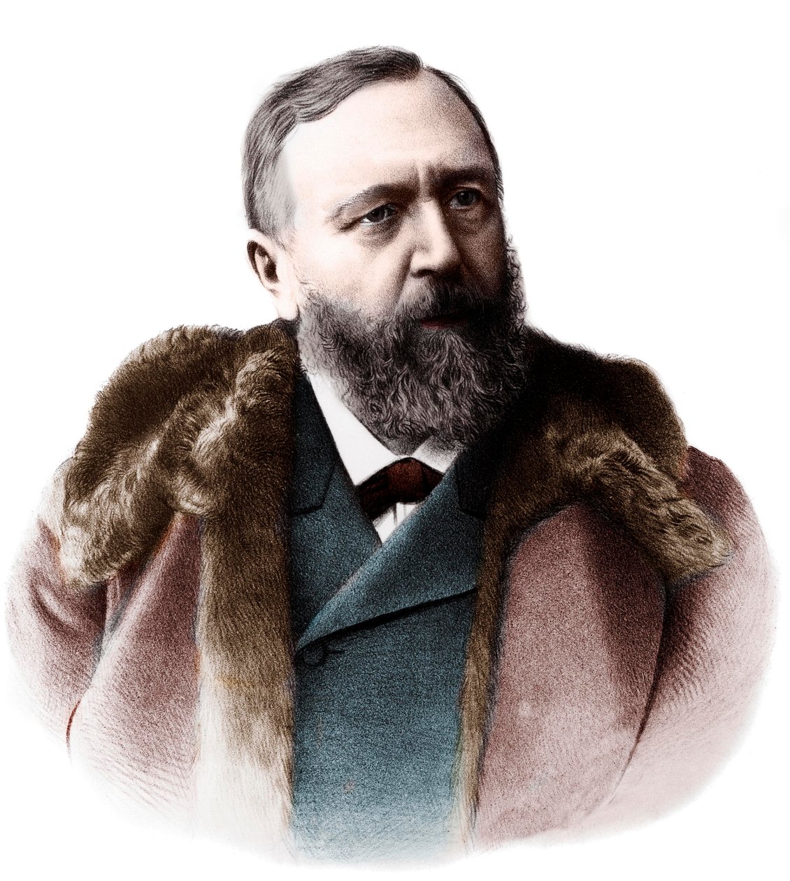 Richard von Krafft Ebing (1840-1902), Alman nöropsikiyatrist portresi. by French Photographer