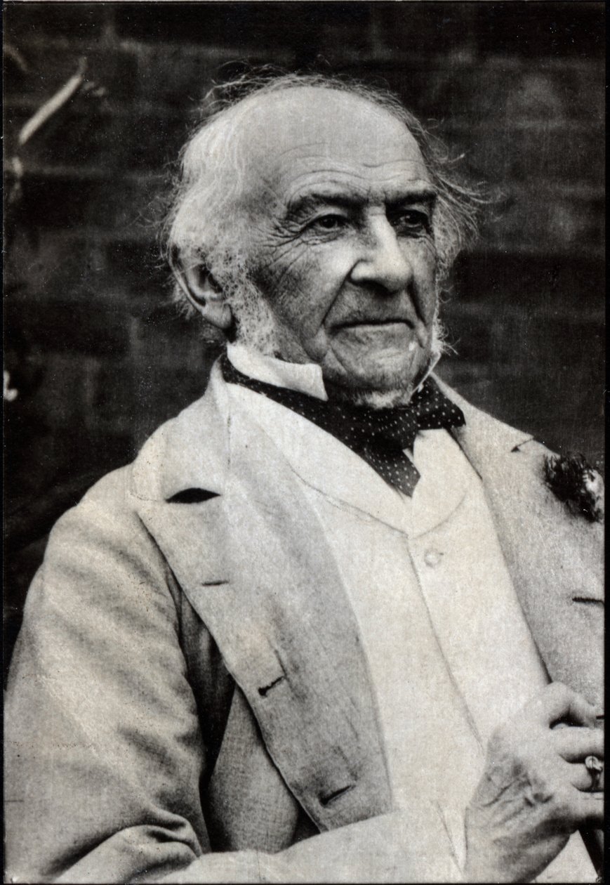William Ewart Gladstone (1809-1898), İngiliz devlet adamı portresi. by French Photographer