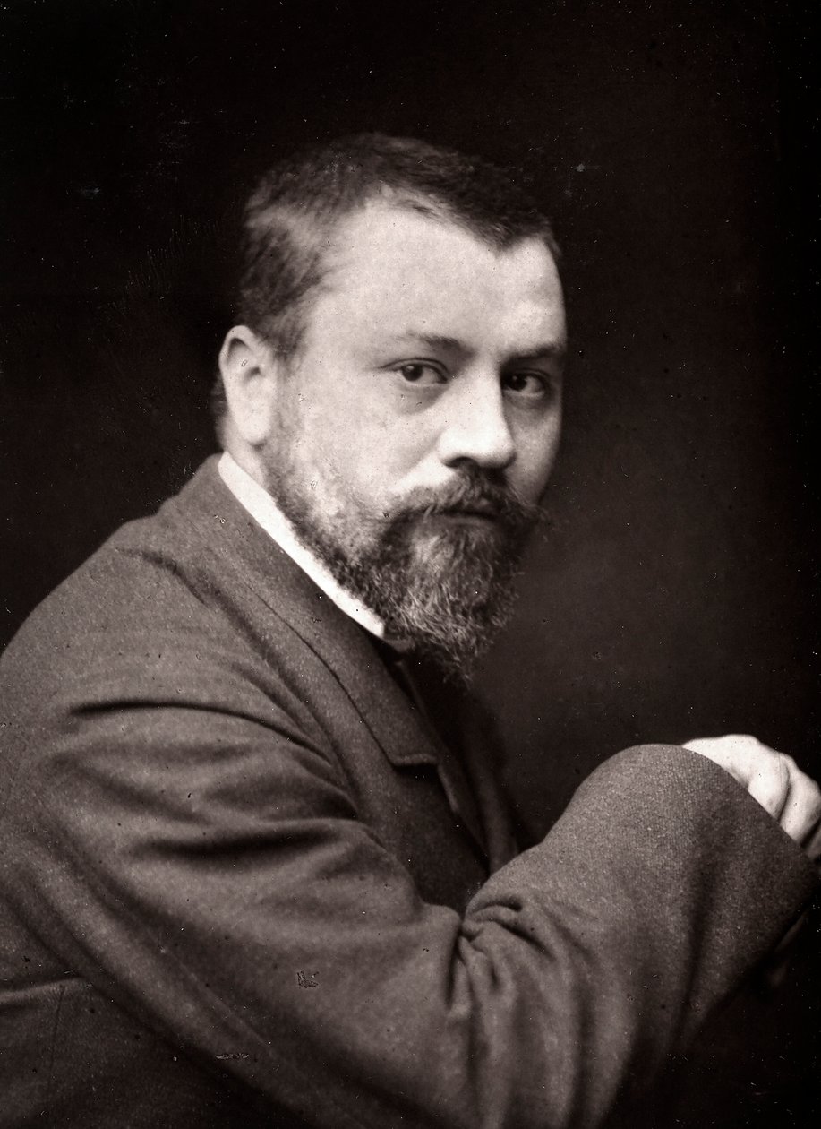 Sanatçı Désiré-Jules Lubin, Paris Salonu vesilesiyle 1885 yılında resmedildi. by French Photographer