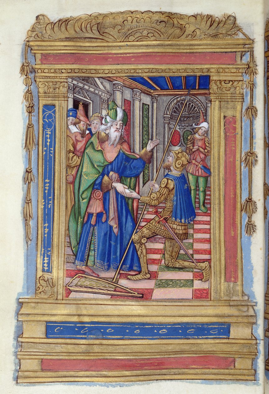 CL 2679 David ve Uriah by French School