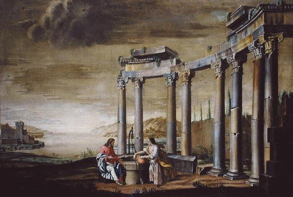 İsa ve Samiriyeli Kadın by French School