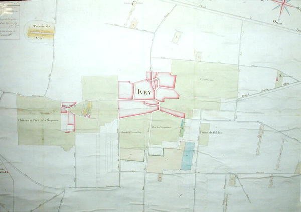 Ivry haritası ve çevresi (209564 detayı) by French School