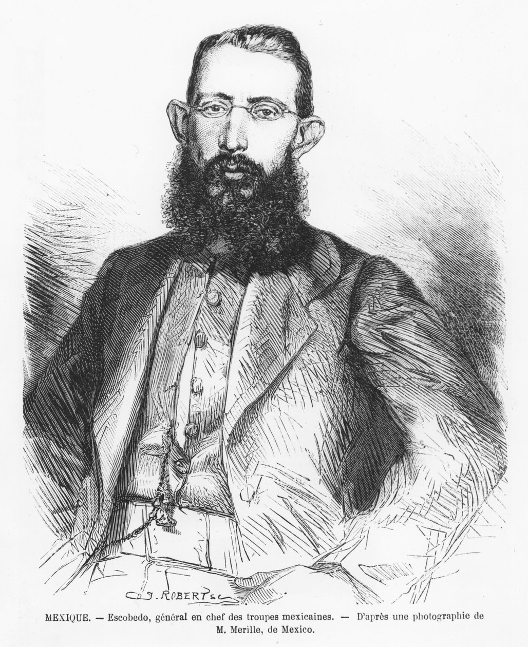 Mariano escobedo by French School