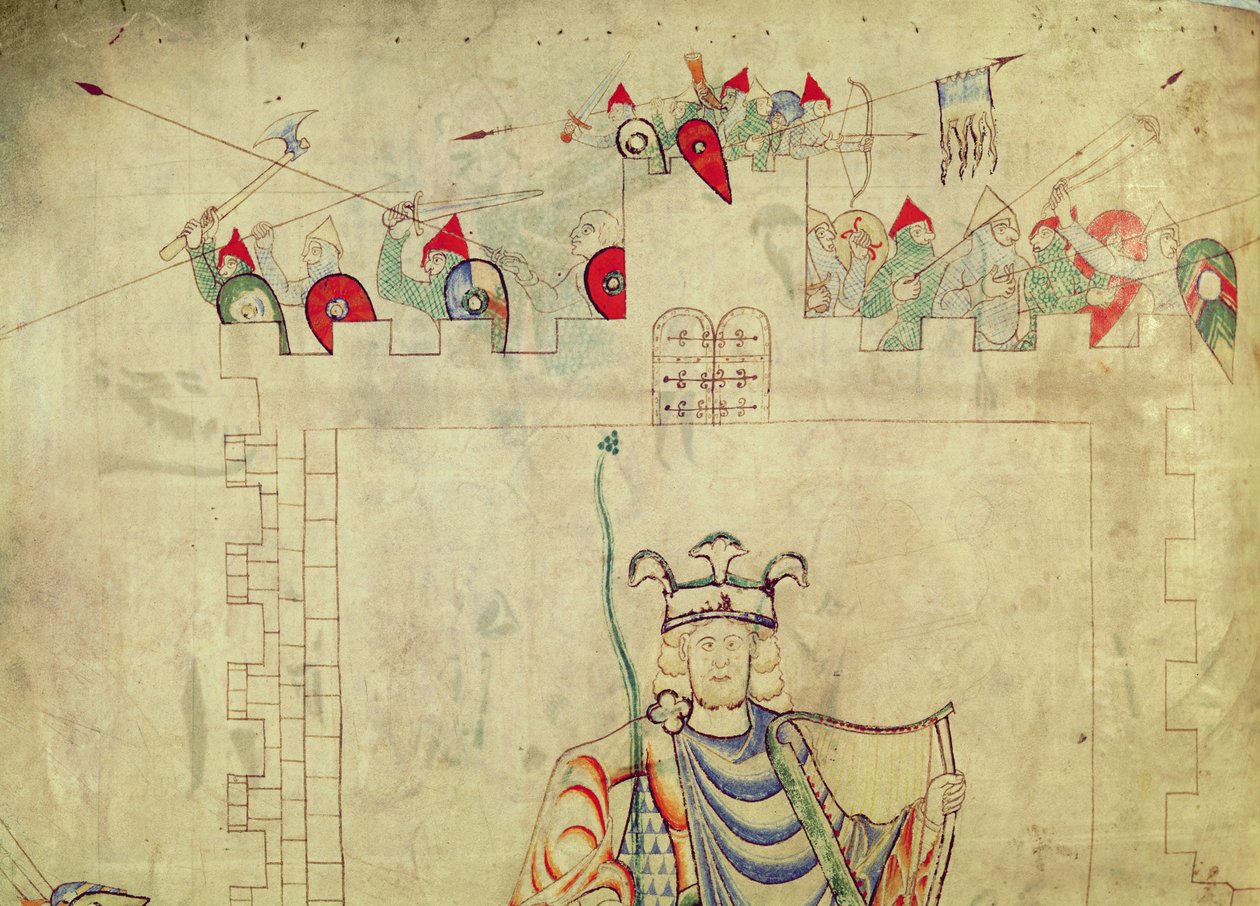 Ms 1215 t.3 fol.13v Kral David Kudüs